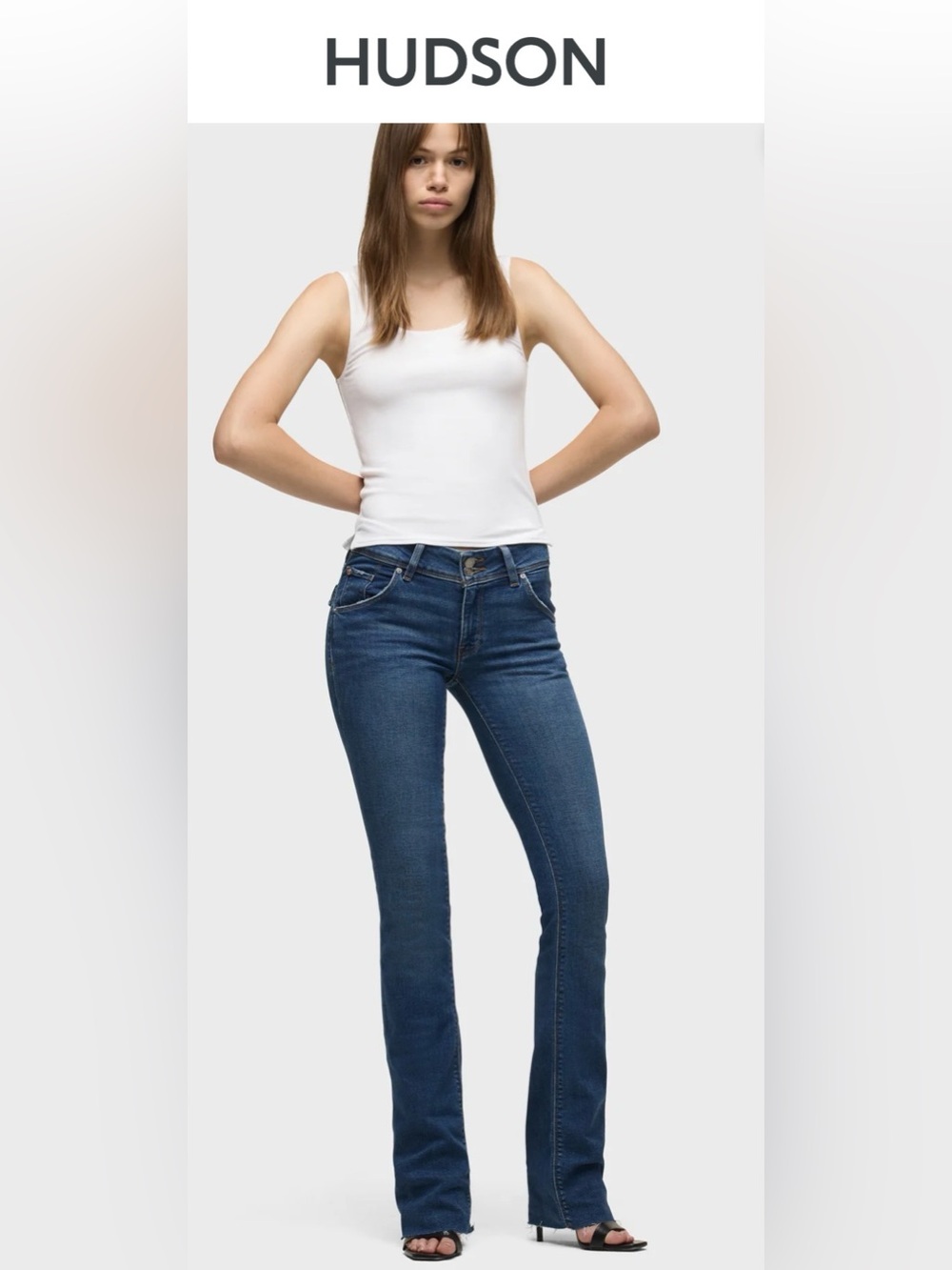Hudson Beth Flap Pocket Baby Bootcut Jeans in SZ. 27 Y2K